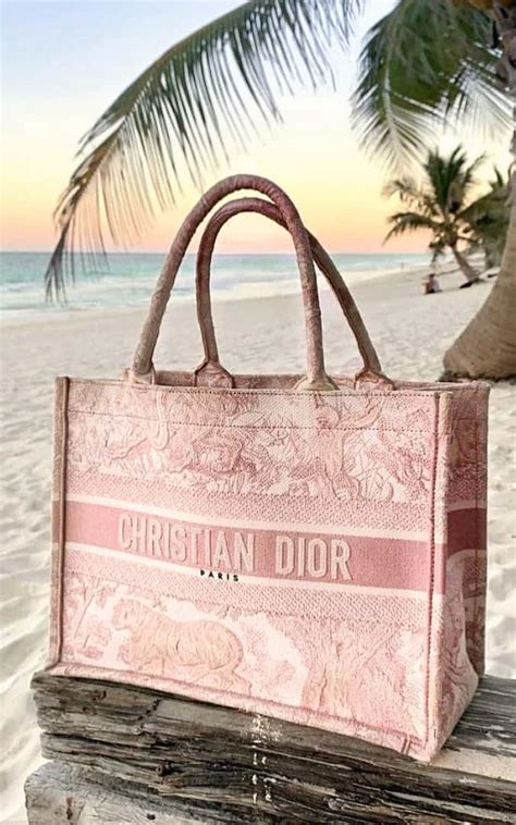 dior beach bag.|christian dior tote bag pink.